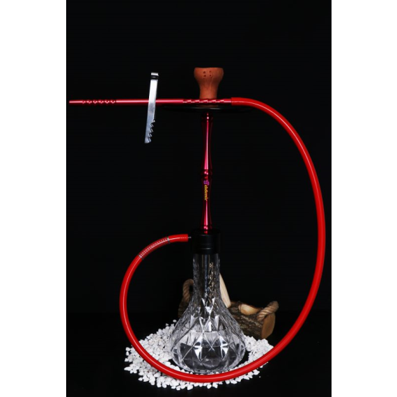 YT Shisha Konya Puff Kırmızı Nargile Takımı